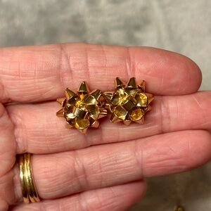 FREE WITH PURCHASE - Christmas Gold Bow Earrings (Freebie Option 4)